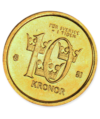 10 SEK coin